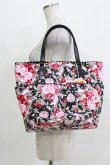 画像1: BABY,THE STARS SHINE BRIGHT / シュガーブーケ〜永遠の乙女の憧れ〜柄バケツ型Bag  ブラック H-26-03-13-1064-BA-BG-NS-ZH (1)