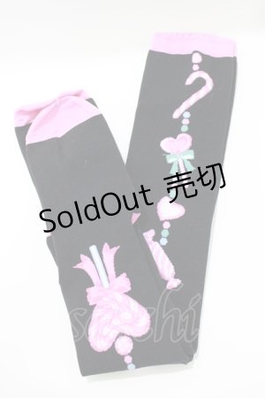 画像: Angelic Pretty / Candy Ornamentオーバーニー  ブラック H-26-03-13-1067-AP-ZA-NS-ZH