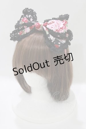 画像: BABY,THE STARS SHINE BRIGHT / シュガーブーケ〜永遠の乙女の憧れ〜柄カチューシャ  ブラック H-26-03-13-1070-BA-AC-NS-ZH