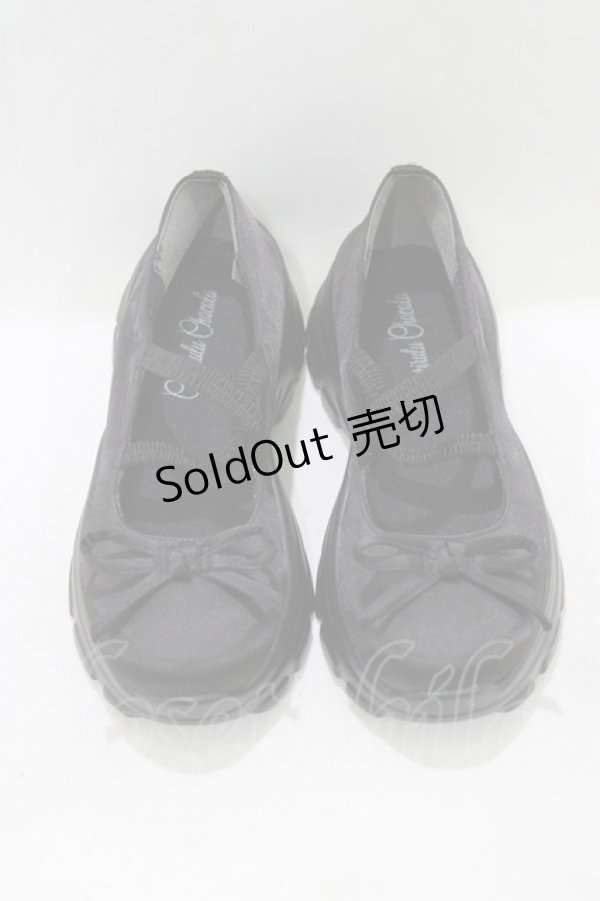 画像1: Cherirulu Chocola / バレエシューズ LL ブラック H-26-03-13-1072-GO-SH-NS-ZH (1)