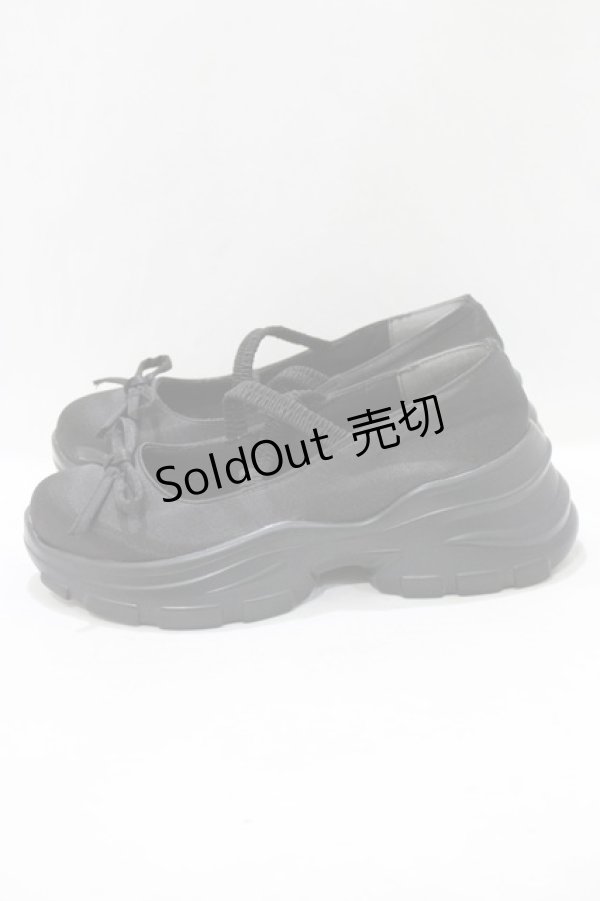 画像2: Cherirulu Chocola / バレエシューズ LL ブラック H-26-03-13-1072-GO-SH-NS-ZH (2)