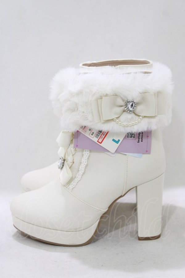 画像2: Lovely Tency / 眞白ありす/TT*2WAYFFリボンBT L オフ H-26-03-13-1073-GO-SH-NS-ZH (2)