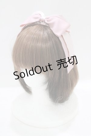 画像: Maria pipi / グログランリボンカチューシャ  ピンク H-26-03-13-1079-EL-AC-NS-ZH