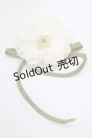 画像: WONDERFUL WORLD / コサージュリボンブローチ  白 H-26-03-13-1084-LO-AC-NS-ZH