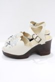 画像2: Fi.n.t / ブーケ刺繍ウッドライクソールサンダル M/23.5cm IVORY×BL H-26-03-13-1086-CA-SH-NS-ZH (2)