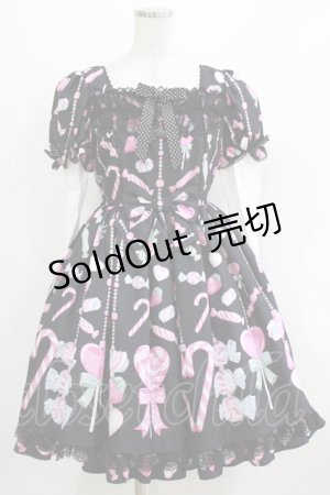 画像: Angelic Pretty / Candy Ornamentワンピース Free ブラック H-26-03-13-1010-AP-OP-NS-ZH