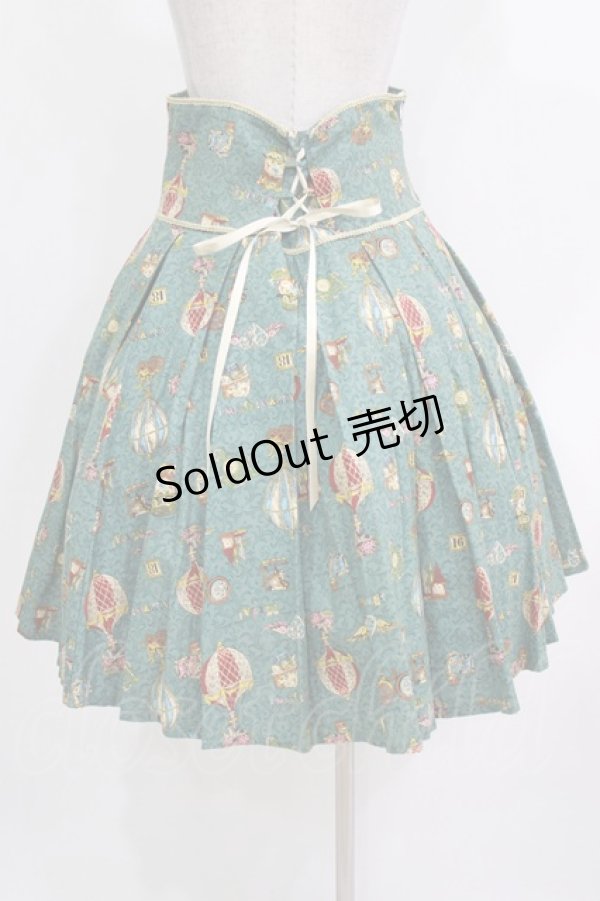 画像3: 草苺巫女（海外ロリータブランド） / ハイウエストスカート XL グリーン H-26-03-13-1013-GO-SK-NS-ZH (3)