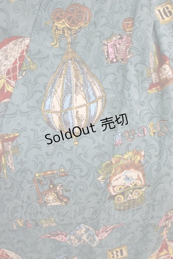 画像4: 草苺巫女（海外ロリータブランド） / ハイウエストスカート XL グリーン H-26-03-13-1013-GO-SK-NS-ZH (4)