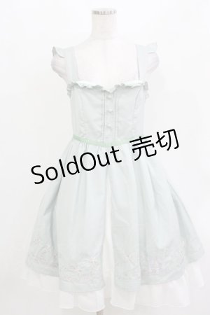 画像: Amavel / ピーターパン刺繍ジャンパースカート Free ミント H-26-03-13-1019-CA-OP-NS-ZH
