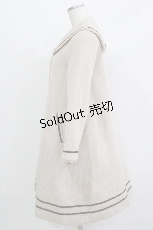 画像2: Innocent World / セーラーカラーコート S 生成り H-26-03-13-1021-IW-CO-NS-ZH (2)