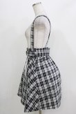 画像2: Lovely Tency / 眞白ありす/サス付きチェックスカート L ブラック H-26-03-13-1024-GO-SK-NS-ZH (2)