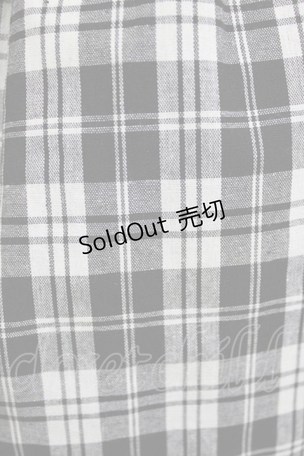 画像4: Lovely Tency / 眞白ありす/サス付きチェックスカート L ブラック H-26-03-13-1024-GO-SK-NS-ZH (4)