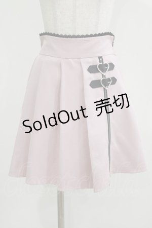 画像: DearMyLove / ハートジッププリーツスカパン M ピンク H-26-03-13-1025-EL-PA-NS-ZH