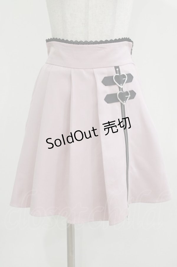 画像1: DearMyLove / ハートジッププリーツスカパン M ピンク H-26-03-13-1025-EL-PA-NS-ZH (1)