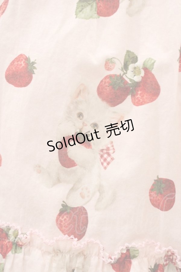画像5: alcali / alcali × misako aoki/サイベリアンストロベリーワンピース Free ピンク H-26-03-14-033-LO-OP-NS-ZH (5)