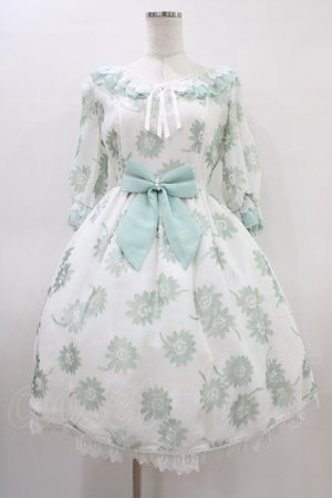 画像: Angelic Pretty / Elegant Floraワンピース Free シロ/ミント H-26-03-14-035-AP-OP-NS-ZH