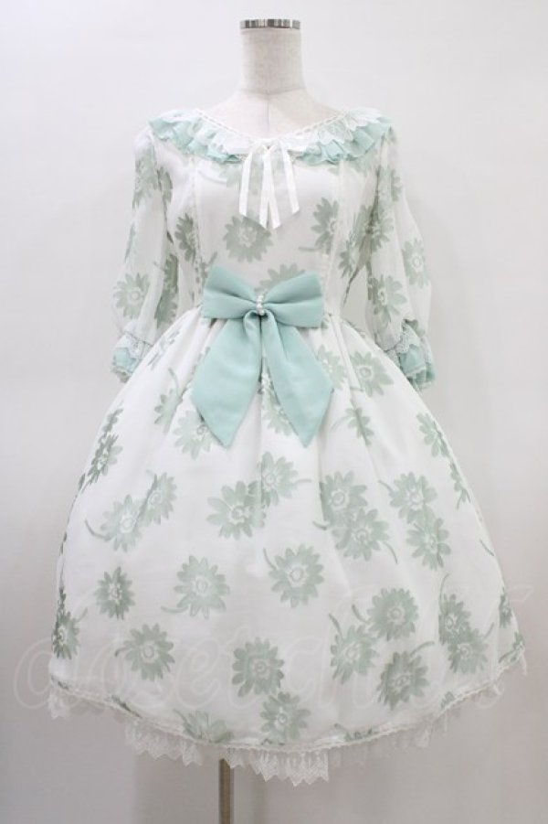 画像1: Angelic Pretty / Elegant Floraワンピース Free シロ/ミント H-26-03-14-035-AP-OP-NS-ZH (1)