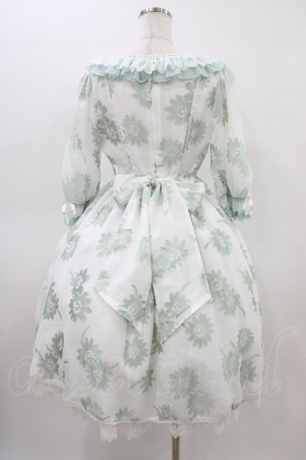 画像2: Angelic Pretty / Elegant Floraワンピース Free シロ/ミント H-26-03-14-035-AP-OP-NS-ZH (2)