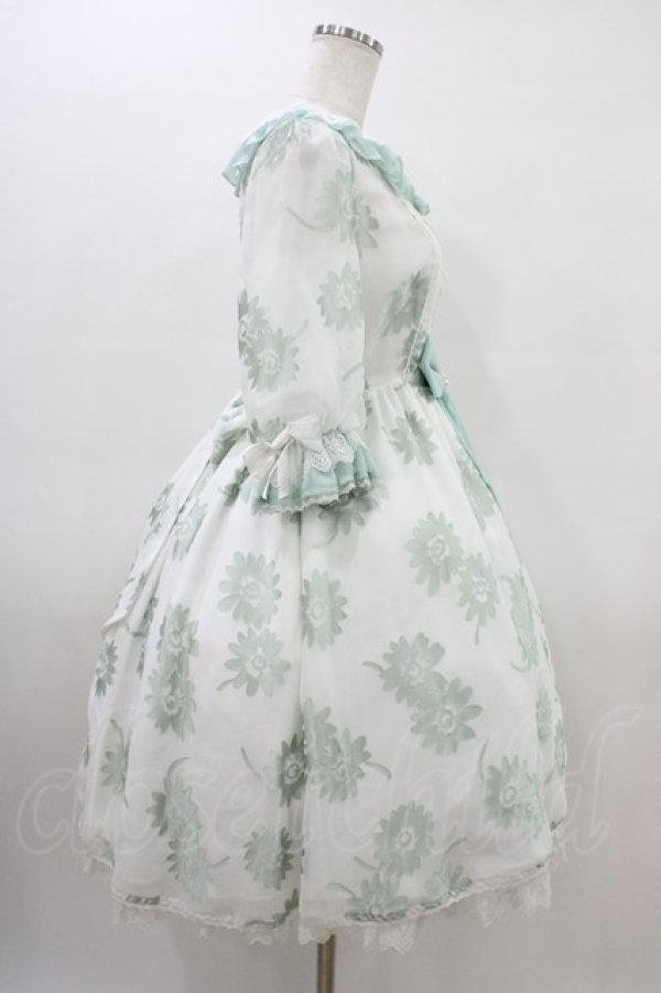 画像3: Angelic Pretty / Elegant Floraワンピース Free シロ/ミント H-26-03-14-035-AP-OP-NS-ZH (3)
