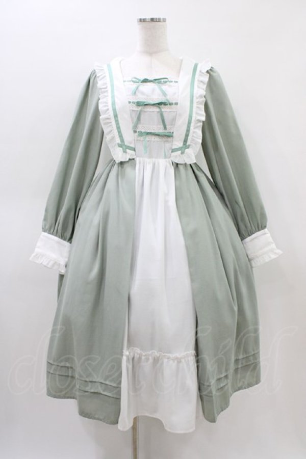 画像1: axes femme kawaii / リナズワンピース M グリーン H-26-03-14-036-AX-OP-NS-ZH (1)