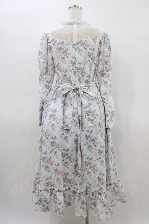 画像2: Kurumi Collaboration / KRハナジゴスリーブワンピース LL 白 H-26-03-14-041-GO-OP-NS-ZH (2)