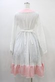 画像2: CHIP CLIP / 五月アイ/ワンピース M 白/ピンク H-26-03-14-042-PU-OP-NS-ZH (2)
