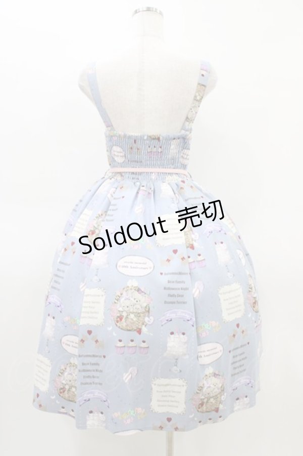 画像2: axes femme kawaii / 10thアニバーサリージャンパースカート M サックス H-26-03-14-048-AX-OP-NS-ZH (2)