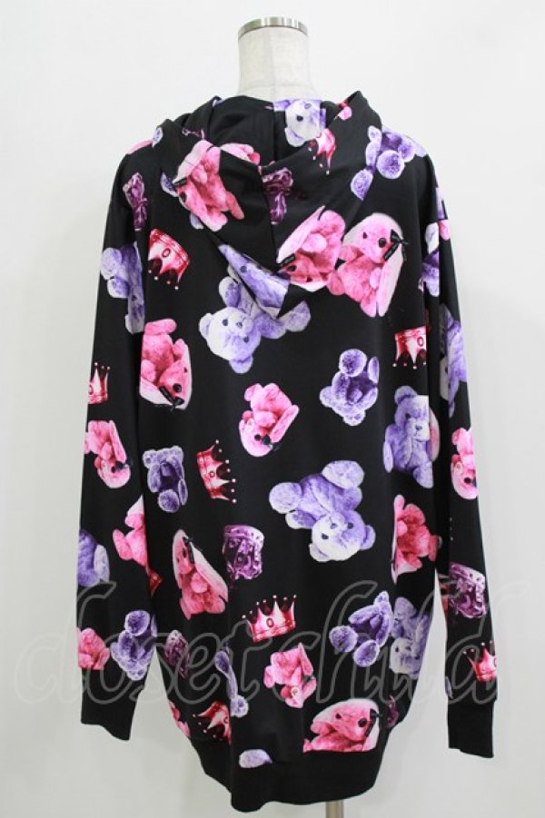 画像3: Amilige / ちいめろ×Amilige総柄プリントパーカー  ブラック H-26-03-14-1027-PU-TO-KB-ZH (3)