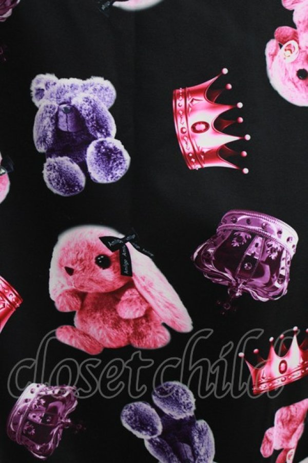 画像4: Amilige / ちいめろ×Amilige総柄プリントパーカー  ブラック H-26-03-14-1027-PU-TO-KB-ZH (4)