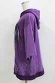 画像2: Amilige / Devilish Kitty半袖オーバーパーカー  パープル H-26-03-14-1030-PU-TO-KB-ZH (2)
