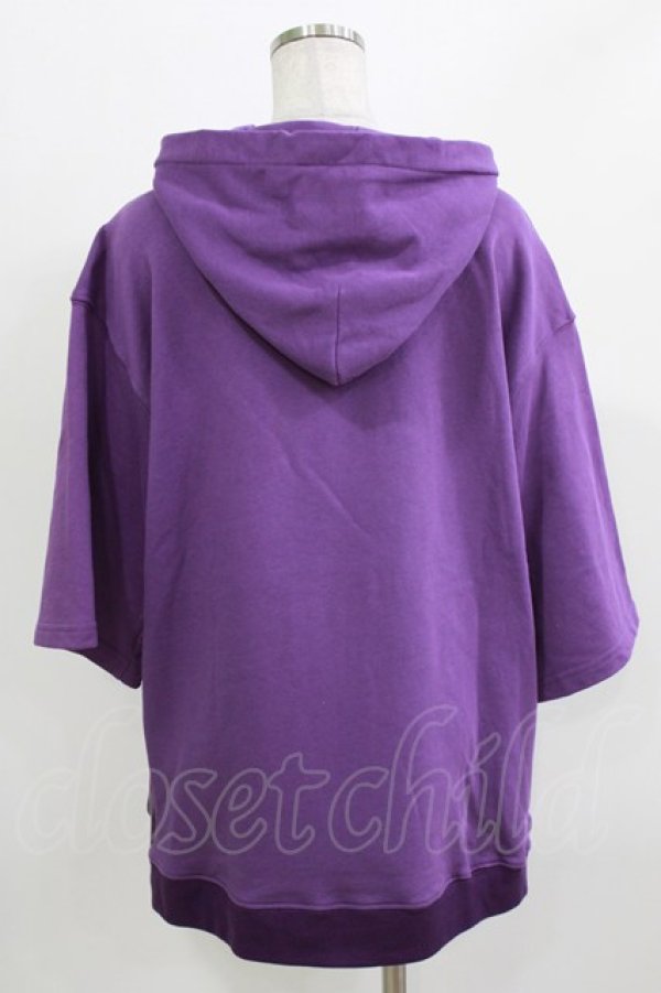 画像3: Amilige / Devilish Kitty半袖オーバーパーカー  パープル H-26-03-14-1030-PU-TO-KB-ZH (3)