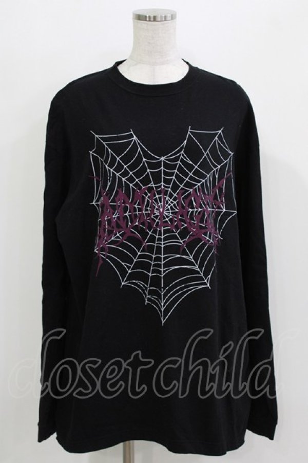 画像1: Amilige / プリントロンT  ブラック H-26-03-14-1031-PU-TO-KB-ZH (1)