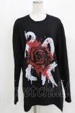 画像1: JURY BLACK / プリントロングカットソー  ブラック/ローズ H-26-03-14-1033-GL-TO-KB-ZH (1)