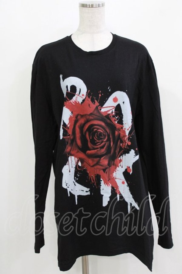 画像1: JURY BLACK / プリントロングカットソー  ブラック/ローズ H-26-03-14-1033-GL-TO-KB-ZH (1)