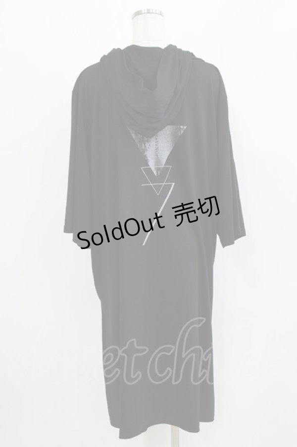 画像3: SEX POT ReVeNGe / チェーンフード半袖プルパーカー  黒 H-26-03-14-1036-SP-TO-KB-ZH (3)