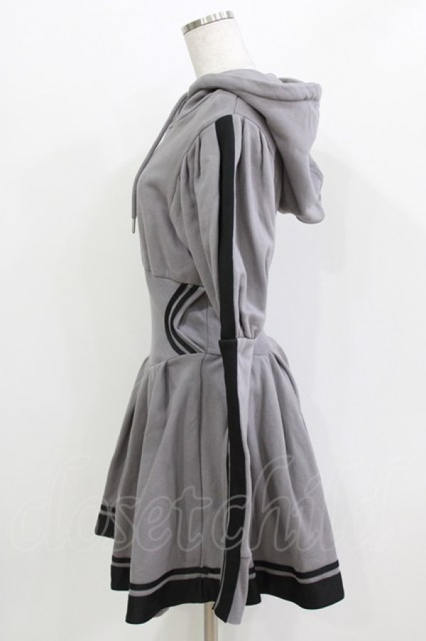 画像2: HIDOLATRAL THEODOL / ジャージロリィタパーカーOP M グレー H-26-03-14-1038-0-OP-AK-ZH (2)