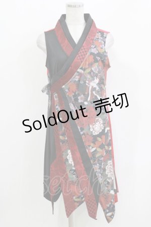 画像: Qutie Frash / 着物チュニック  レッド H-26-03-14-1039-QU-TO-KB-ZH