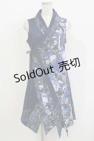 画像: Qutie Frash / 着物チュニック  ブルー H-26-03-14-1040-QU-TO-KB-ZH