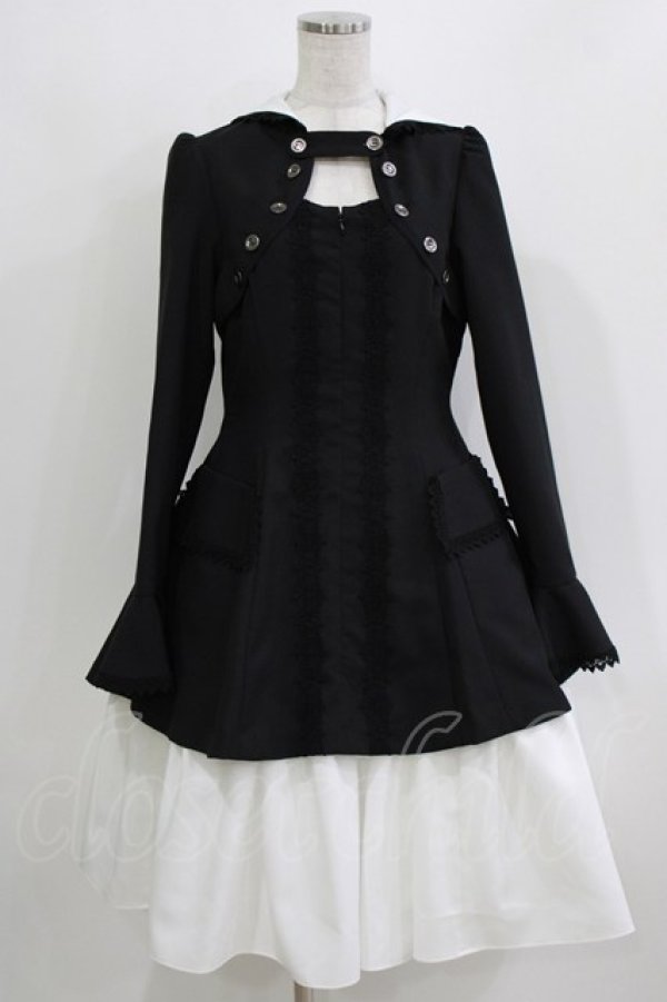 画像1: MIHO MATSUDA / Artiswitch×MIHO MATSUDA るるコラボワンピース  黒×白 H-26-03-14-1043-GO-OP-KB-ZH (1)