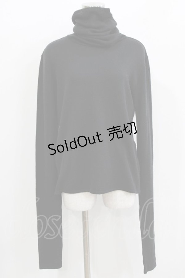 画像1: alice auaa / タートルネックニット 1(メンズサイズ) 黒 H-26-03-14-1046-AA-TO-AK-ZH (1)