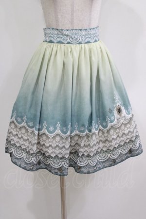 画像: abilletage / グラデーションレーススカート  ミディアム丈/サックス H-26-03-14-1006-GO-SK-KB-ZH