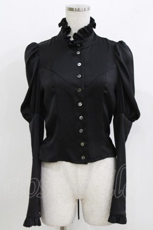 画像: ATELIER BOZ / ハルフブラウス  黒 H-26-03-14-1051-EL-BL-AK-ZH
