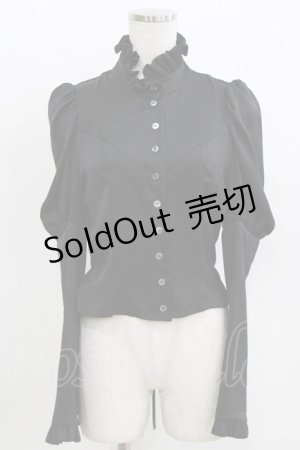 画像: ATELIER BOZ / ハルフブラウス  黒 H-26-03-14-1051-EL-BL-AK-ZH