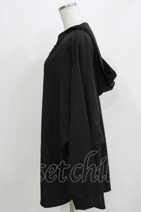 画像2: Deorart / チャイナボタンフードシャツ L ブラック H-26-03-14-1057-PU-TO-KB-ZH (2)