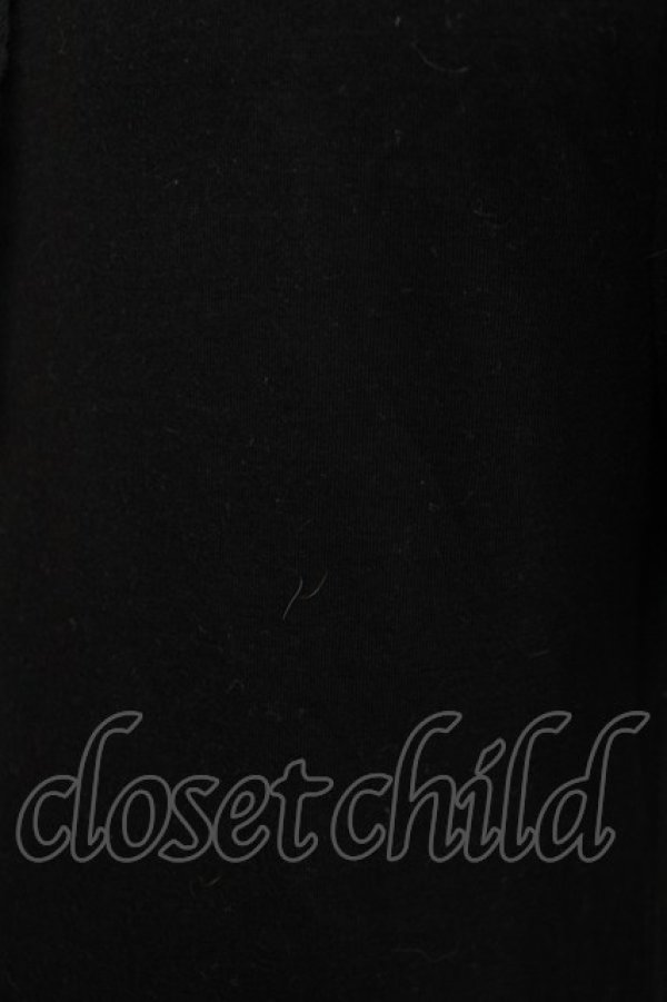 画像4: ALGONQUINS / レースホルターロングカットソー  ブラック H-26-03-14-1061-AL-TO-KB-ZH (4)