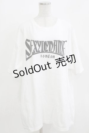 画像: SEXY DYNAMITE LONDON / スポーツロゴBIG半袖Tシャツ  ホワイト H-26-03-14-1063-PU-TO-KB-ZH