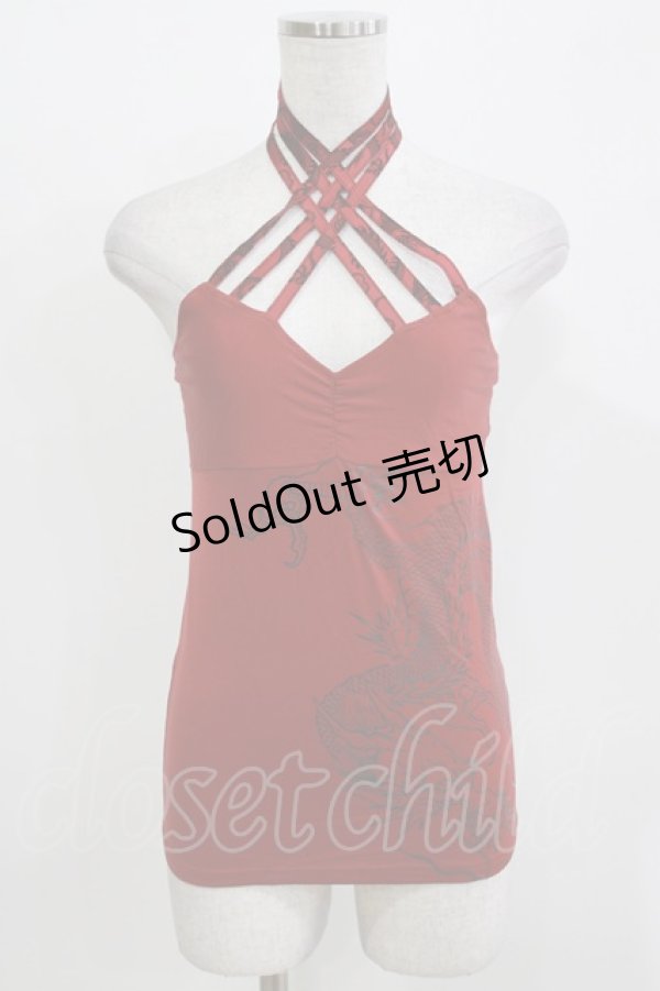 画像1: Qutie Frash / クロスキャミ  赤 H-26-03-14-1066-QU-TO-AK-ZH (1)