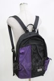 画像1: Deorart / バイカラーリュック  ブラック×パープル H-26-03-14-1068-PU-BG-KB-ZH (1)