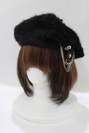 画像: SEX POT ReVeNGe / チャーム付ファーベレー  ブラック H-26-03-14-1075-SP-AC-KB-ZH