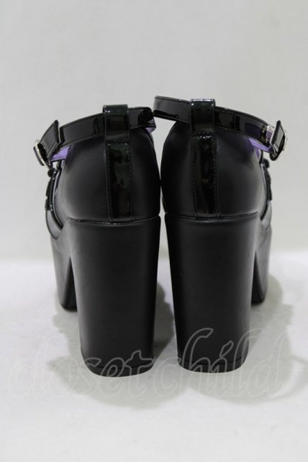 画像3: YOSUKE / 厚底ローファー L ブラック H-26-03-14-1076-PU-SH-KB-ZH (3)